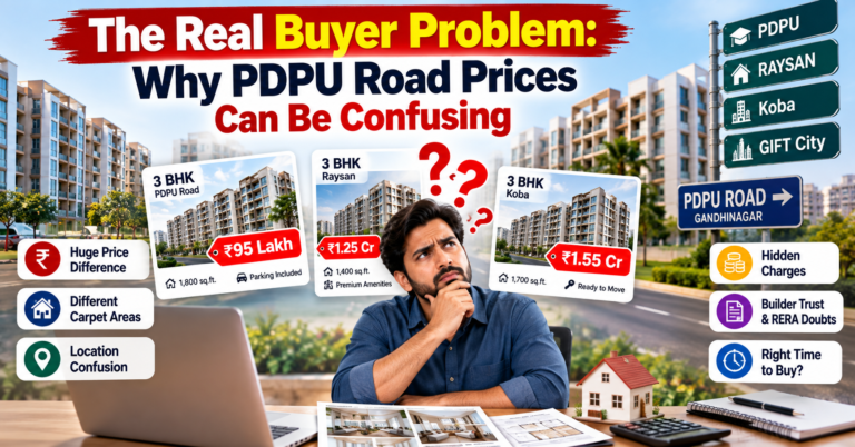 Best Ready to Move 3 BHK Flats in PDPU Road Gandhinagar: A Practical Buyer’s Guide