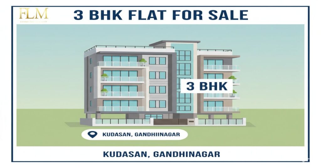 3 BHK Flat for Sale in Kudasan