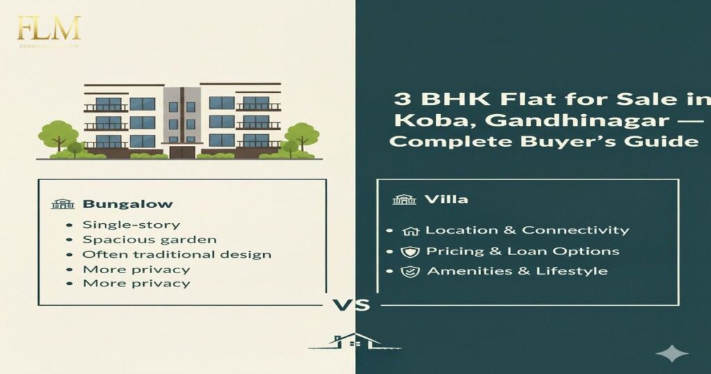 3 BHK Flat for Sale in Koba Gandhinagar