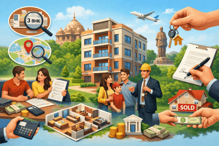 3 BHK Flat in Gandhinagar