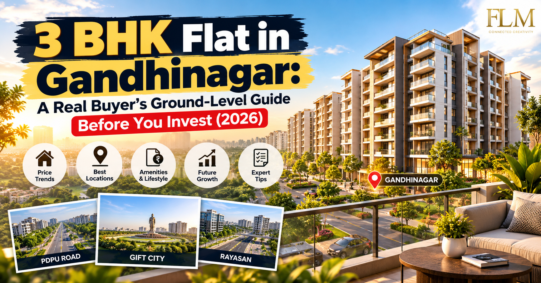 3 BHK Flat in Gandhinagar: A Real Buyer’s Ground-Level Guide Before You Invest (2026)