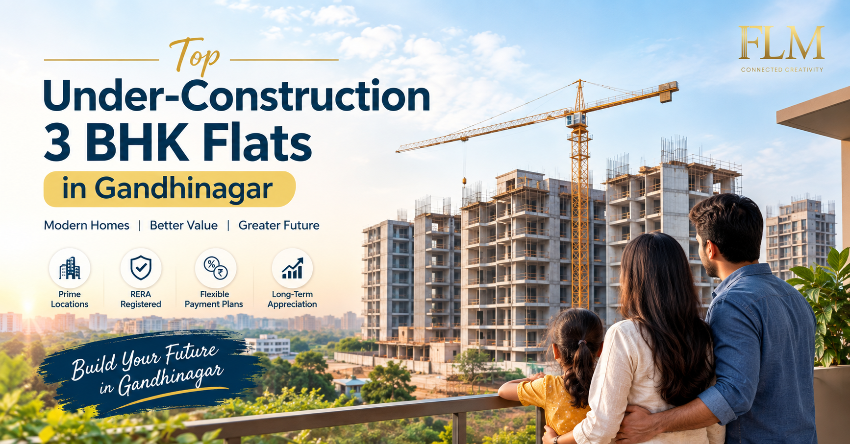 Top Under-Construction 3 BHK Flats in Gandhinagar – Secure Your Future Home Today