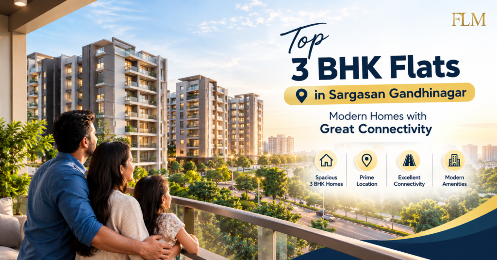 Top 3 BHK Flats in Sargasan Gandhinagar – Modern Homes with Great Connectivity