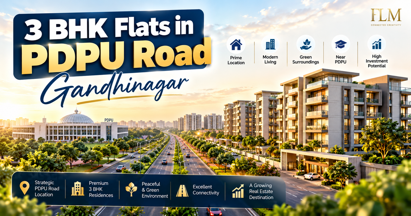 3 BHK Flats in PDPU Road Gandhinagar: Your Complete Buyer’s Guide