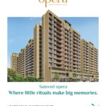 Residential building advertisement with slogan