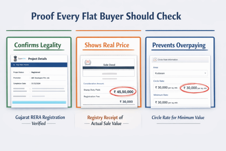 Common Mistakes to Avoid Before Buying a Flat in Gandhinagar