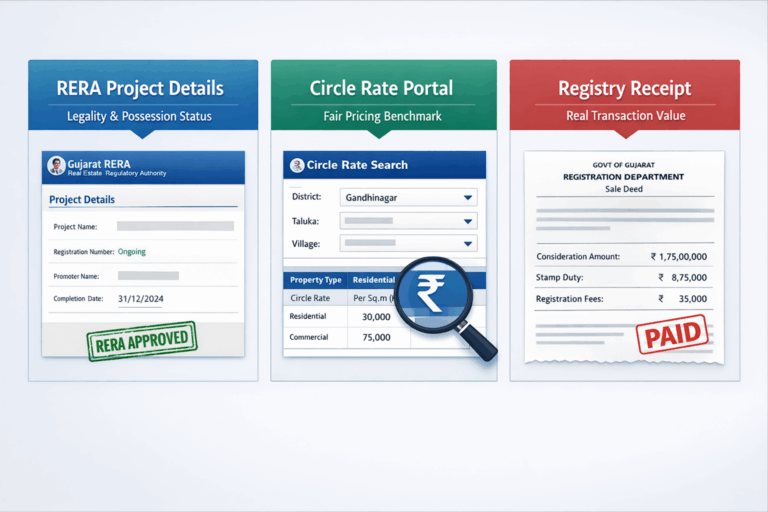 Ready to Move 4 BHK Flats in Gandhinagar