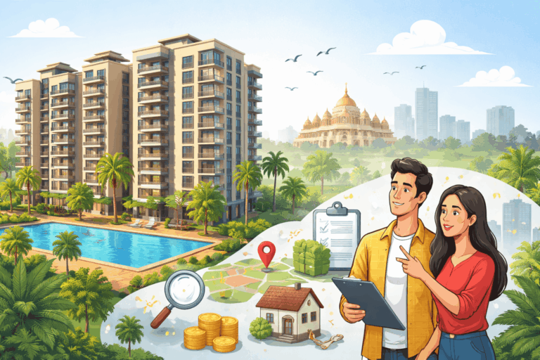 Cost of 3 BHK Flat in Gandhinagar