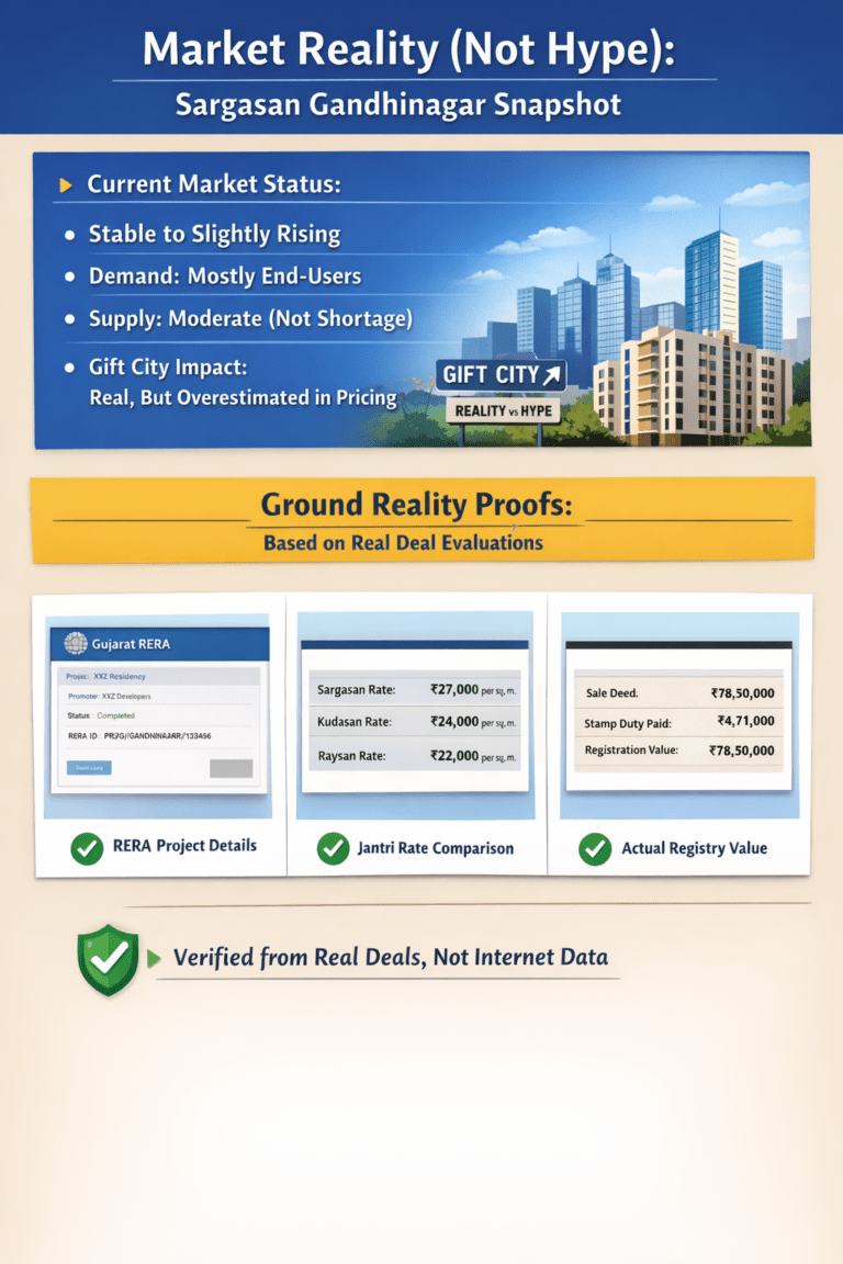 Ready To Move Flats In Sargasan Gandhinagar