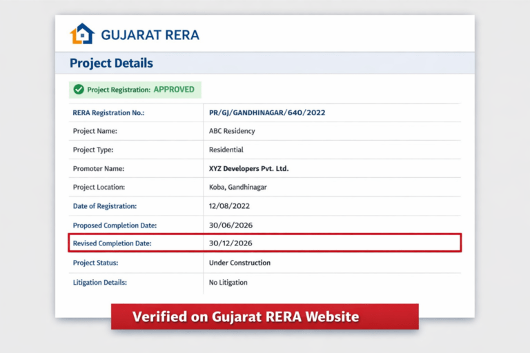 2 BHK Flat Price in Koba Gandhinagar