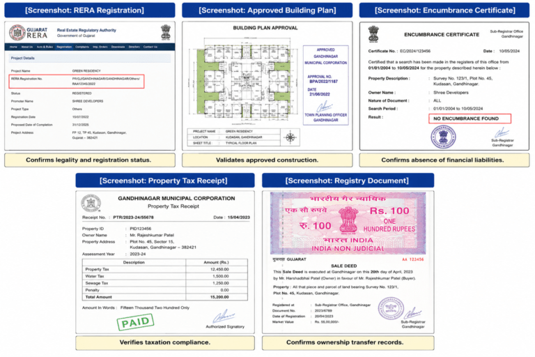 How to Verify Property Documents Before Buying a Flats Gandhinagar