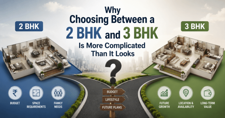 2 BHK Vs 3 BHK Flats In Gandhinagar