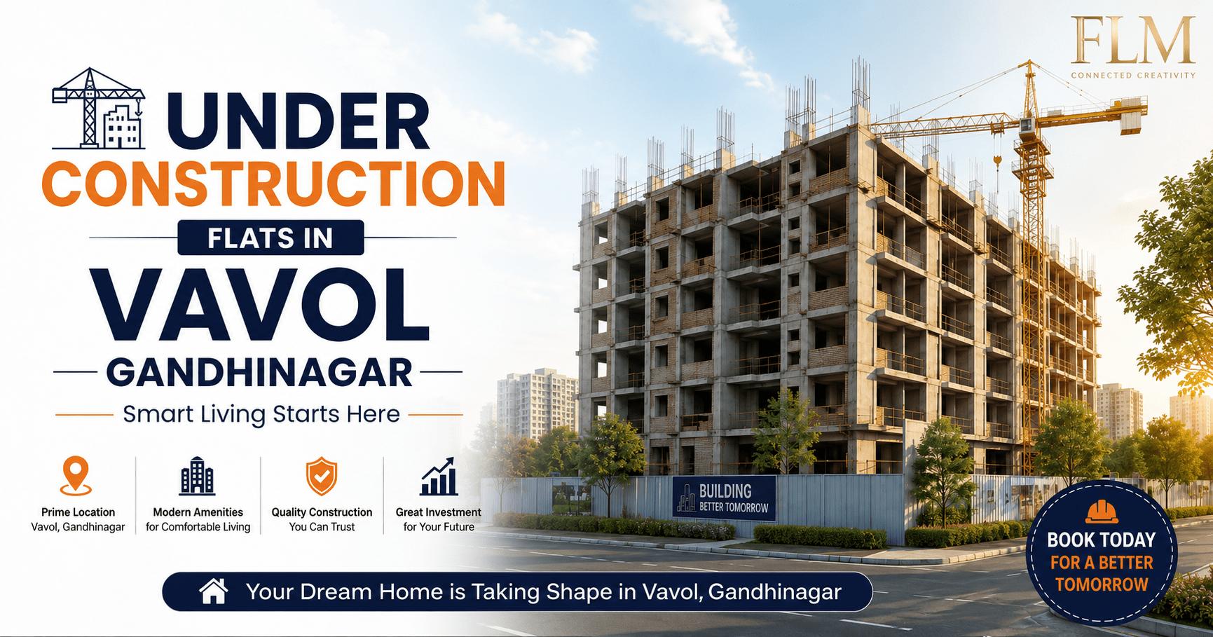 Under Construction Flats In Vavol Gandhinagar – Prices, Plans & Offers 2026
