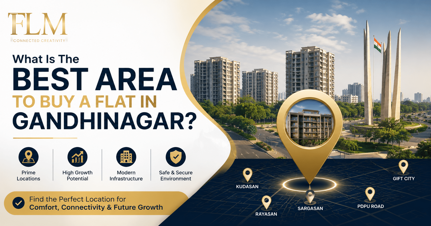 What Is The Best Area To Buy a Flat In Gandhinagar