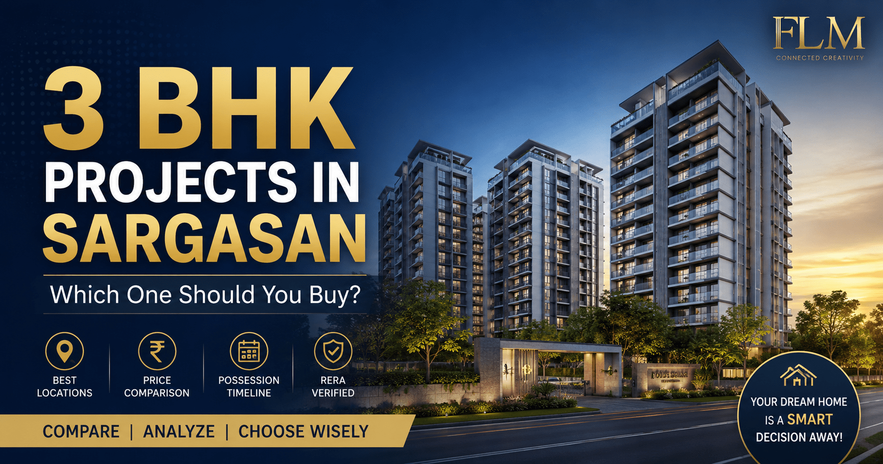 3 BHK Projects In Sargasan: Which One Should You Buy?