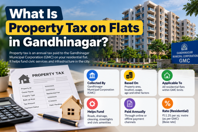 Property Tax on Flats in Gandhinagar: Rates, Calculation and Payment Guide
