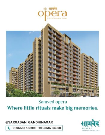 Residential building advertisement with slogan